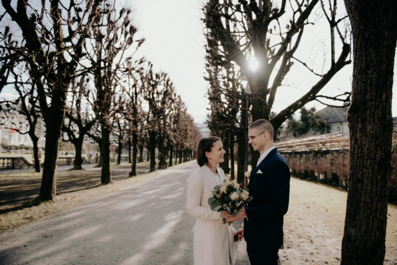 Fotograf Salzburg, Fotografie Salzburg, Hochzeitsfotograf Salzburg, Schloss Mirabell, Winterhochzeit