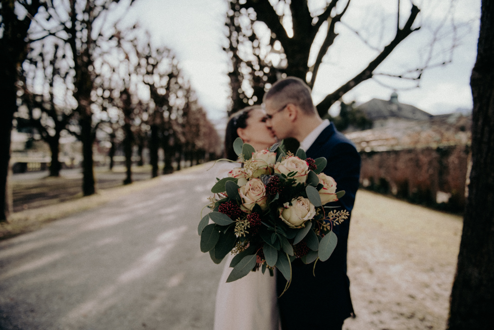 Fotograf Salzburg, Fotografie Salzburg, Hochzeitsfotograf Salzburg, Schloss Mirabell, Winterhochzeit